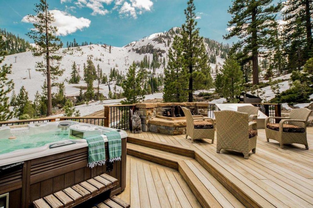 Lake Tahoe short-term vacation rental hot tub 