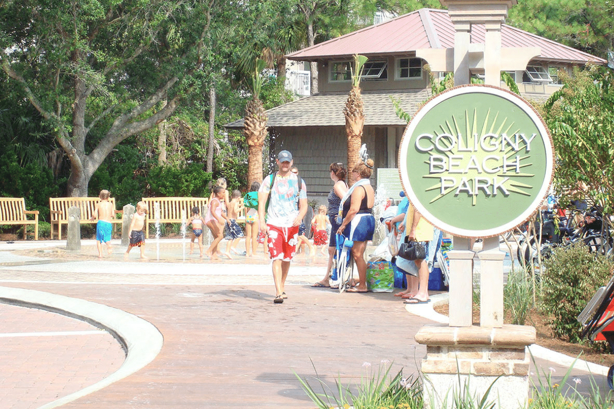 popular Coligny Beach Park in Hilton Head