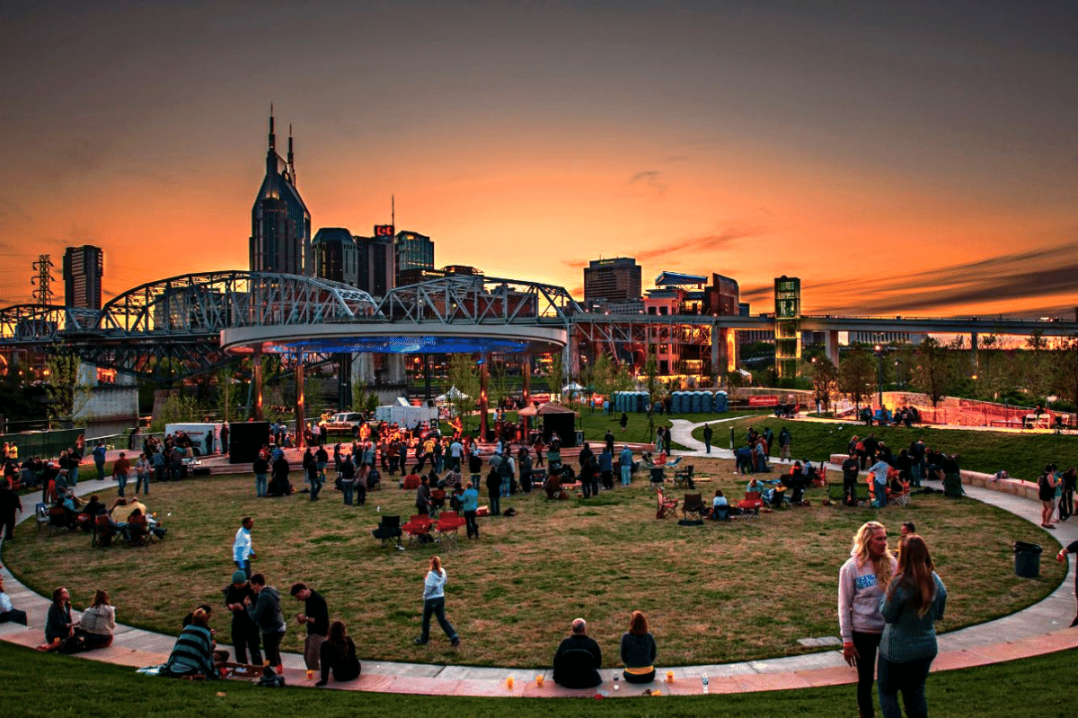 Cumberland Park open space in Nashville