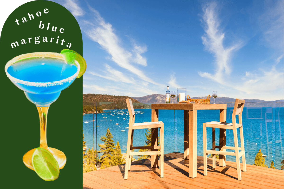 Up in the Mountains - Tahoe blue margarita