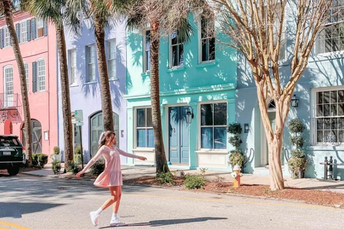 Rainbow Row in Charleston