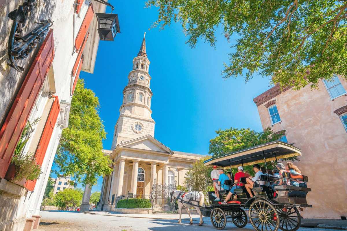 carriage tour of Downtown Charleston