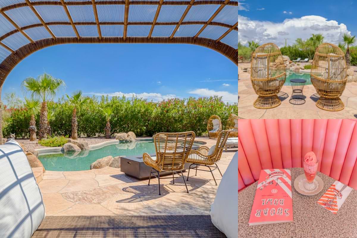 golden oasis is an instagrammable home in scottsdale