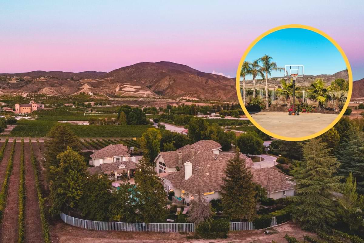 vacation rental with a basketball court temecula 