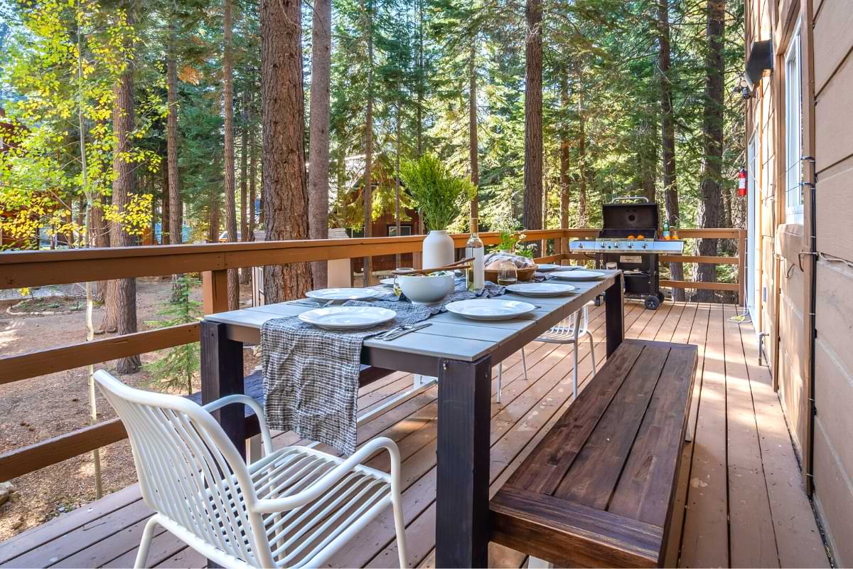 one great friendsgiving idea is to feast al fresco at this lake tahoe vacation rental