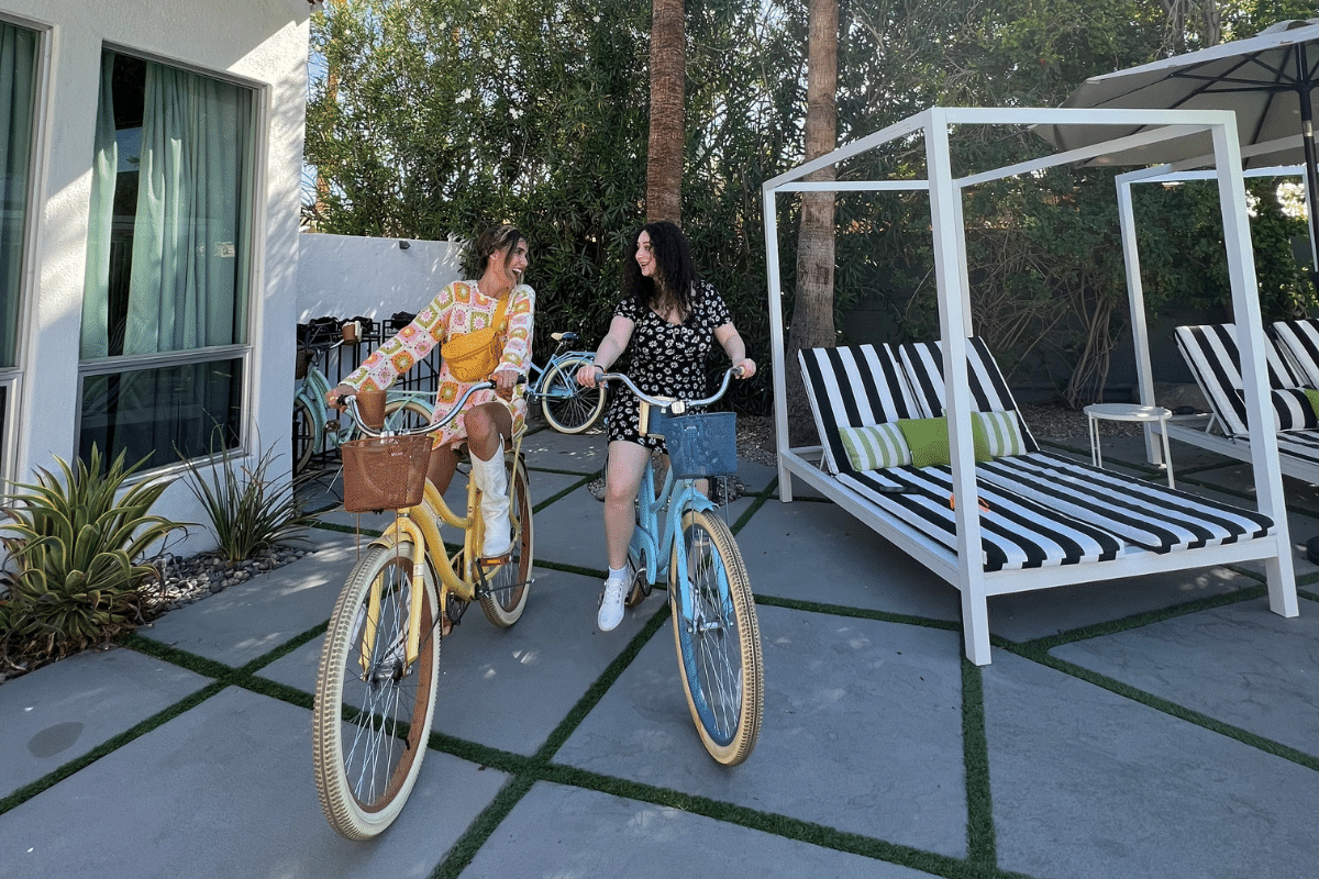riding bikes on a company offsite is a great way to get fresh air