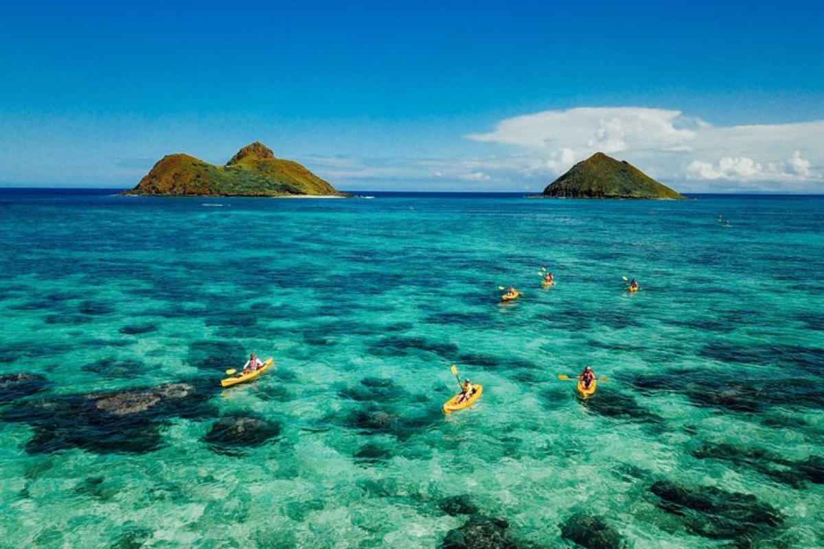 kayaking to the mokes is a beautiful thing to do in oahu