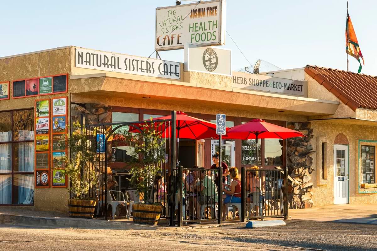 stopping by Natural Sisters Cafe is a popular thing to do in Joshua Tree