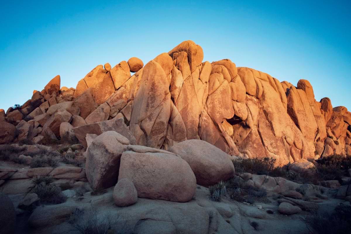 seeing the jumbo rock formations is a popular thing to do in joshua tree