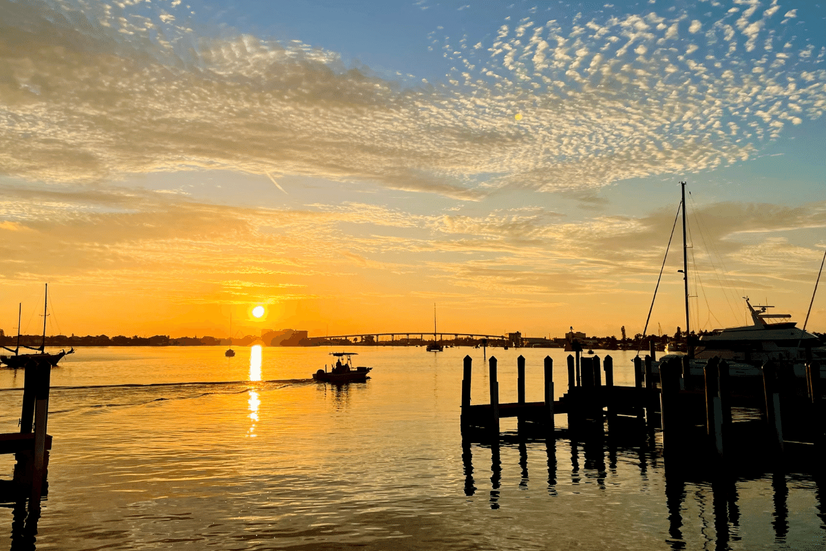 beautiful sunset at bowditch point park