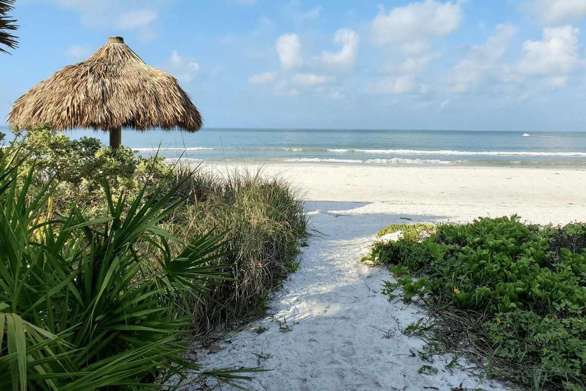 a pristine shot of Fort Myers Beach