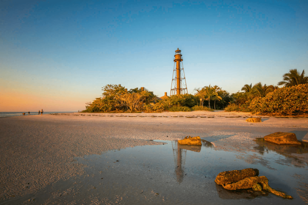 lighthouse at Sanibel Lighthouse Beach
