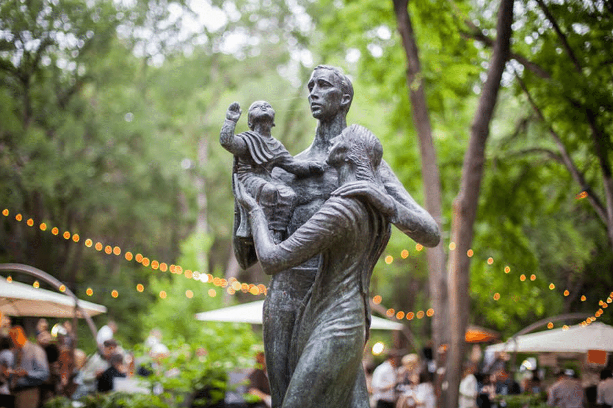 umlauf sculpture garden is a very popular austin thing to do 