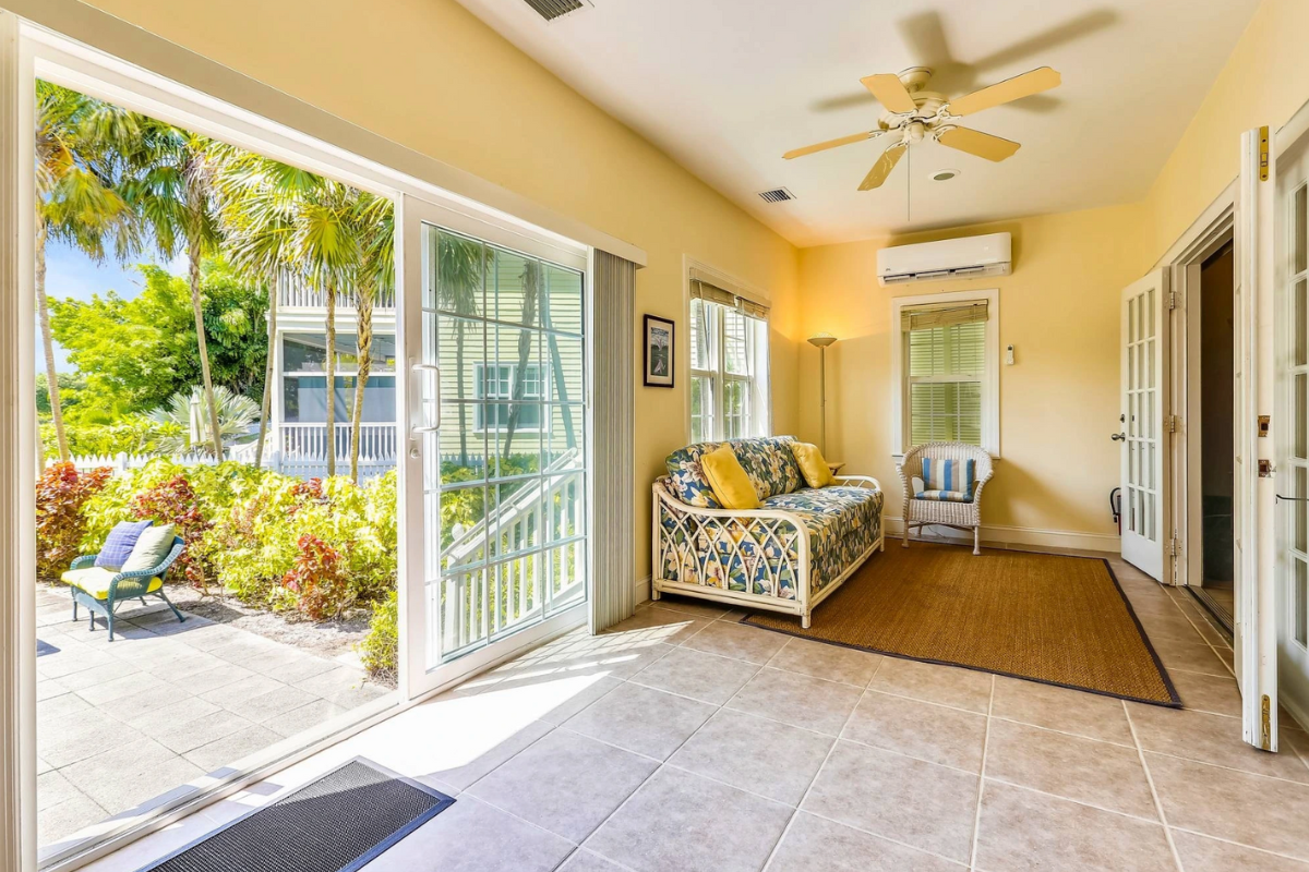 Key West vacation rental with back patio