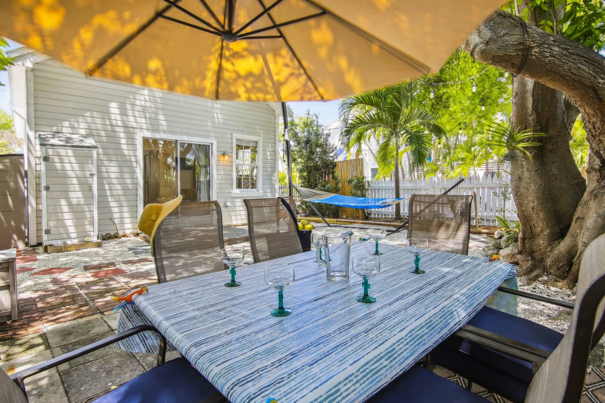 Private backyard at Key West vacation rental